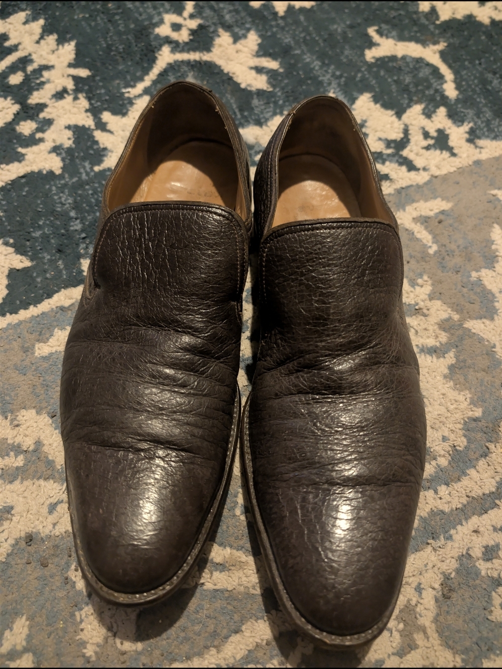 Gravati Men's Slip-On Leather Loafers in Dark Brown